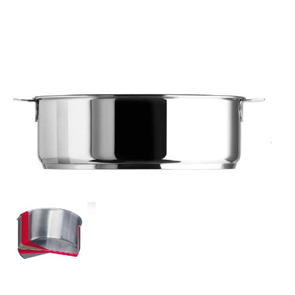Sauteuse inox induction 28 cm casteline multiply amovible - cristel