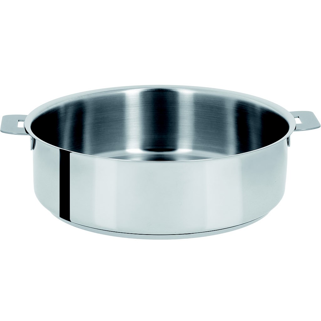 Sauteuse inox induction - 32 cm - mutine amovible - cristel