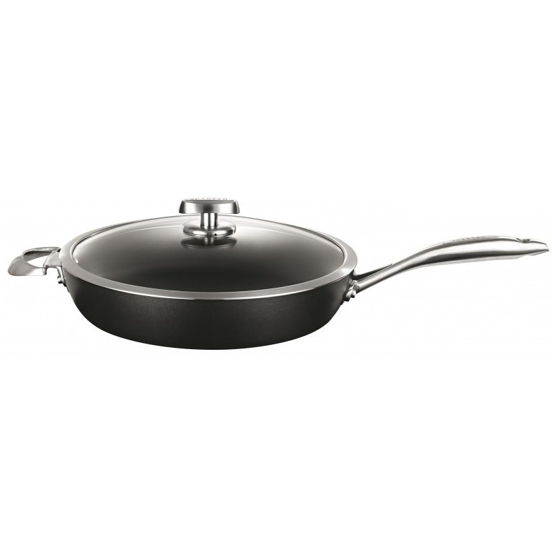 Sauteuse anti adherente pro iq 32 cm avec couvercle - scanpan