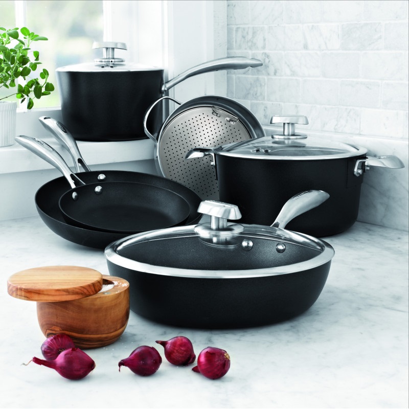 Casserole antiadhesive avec couvercle pro iq 20 cm - scanpan