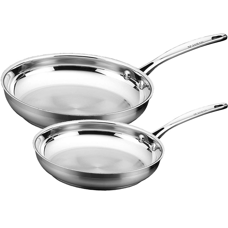 Set de 2 poeles en inox impact 20 et 28 cm - scanpan