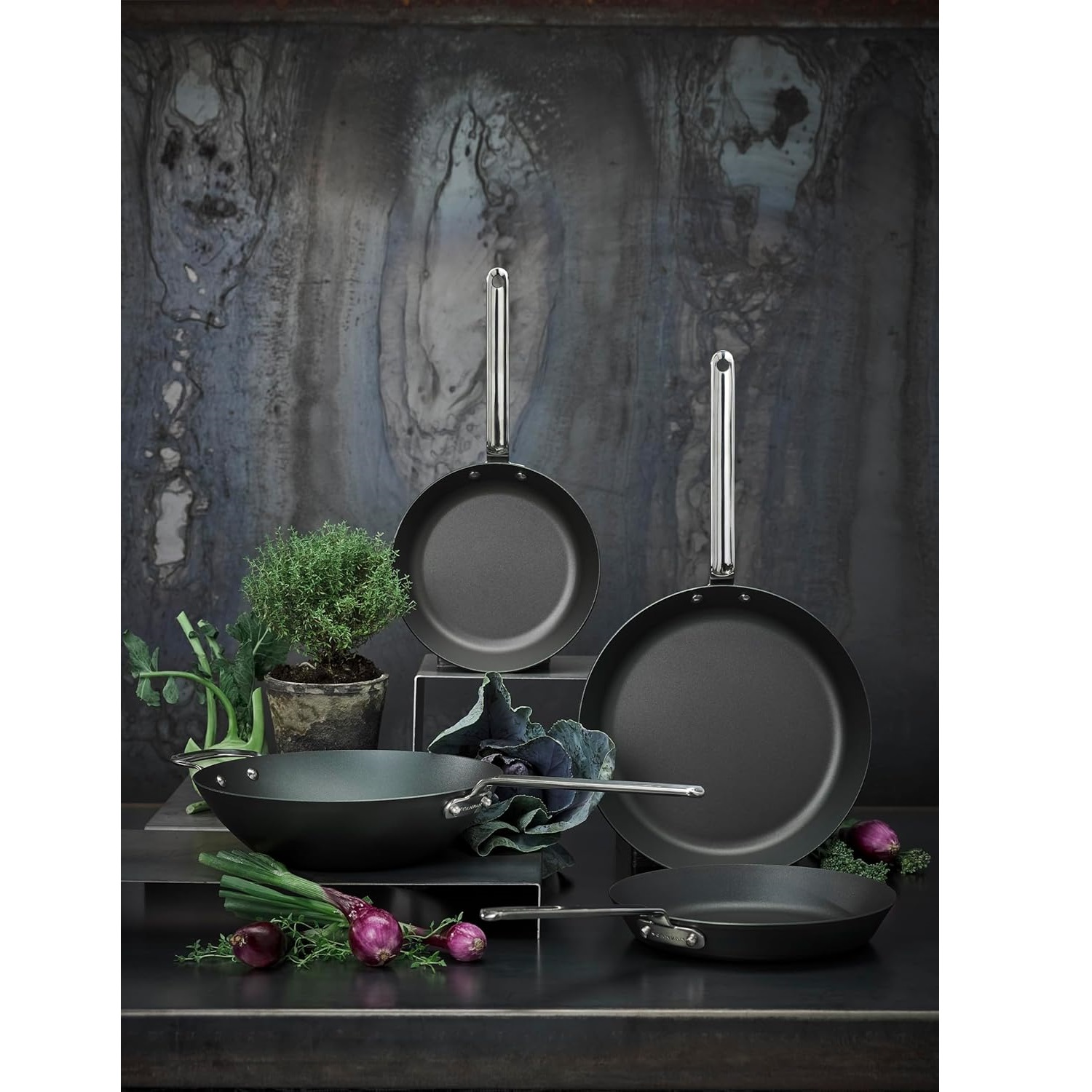 Wok en acier noir au carbone - black iron 30 cm - scanpan