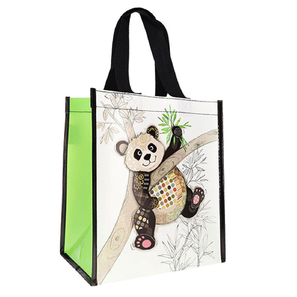 Sac cabas en plastique recyclé kook panda 26x29cm - kiub