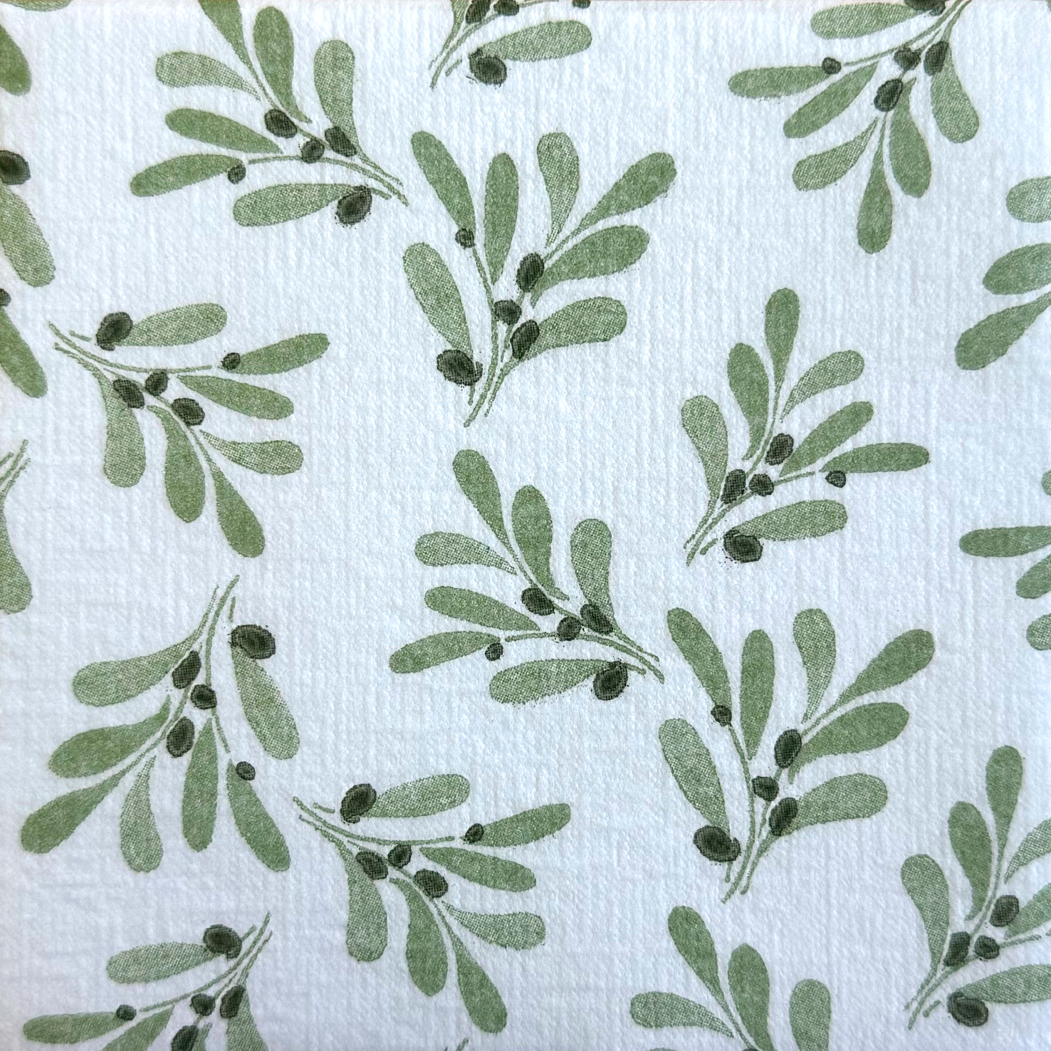 Lot de 20 serviettes intissées 25 x 25 cm olivier - francoise paviot