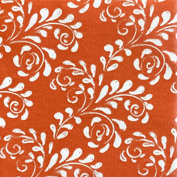 Lot de 20 serviettes en papier intissé 40x40 cm arabesque terra - francoise paviot
