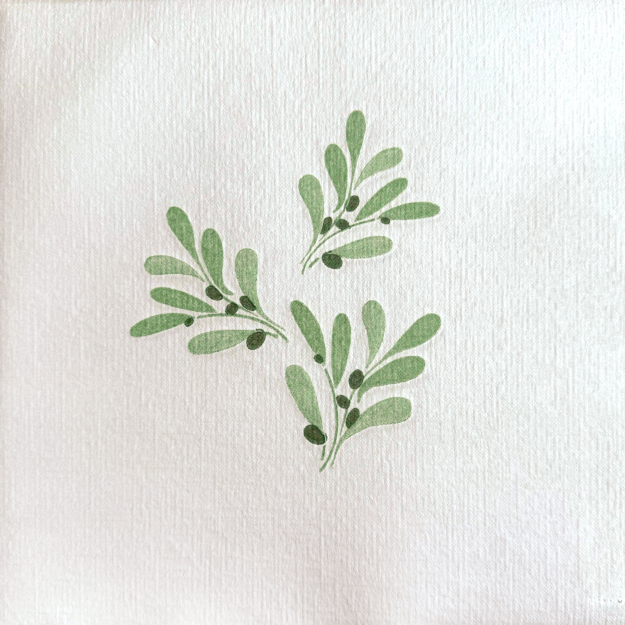 Lot de 20 serviettes en papier intissé 40x40 cm olivier - francoise paviot