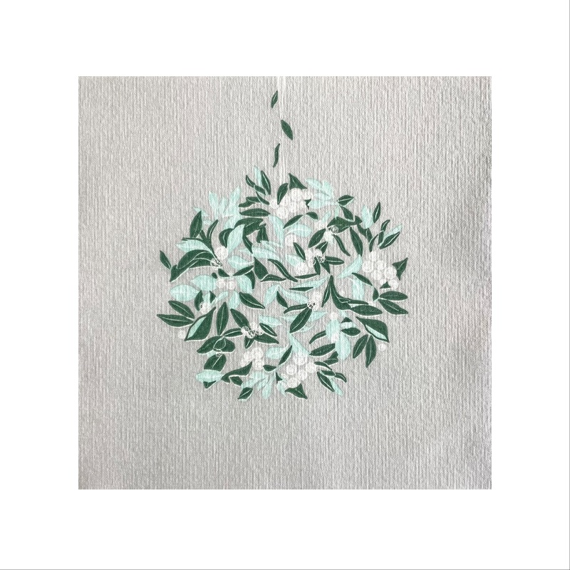 Lot de 20 serviette de table intissé 40 x 40 cm perle d'hiver argent - francoise paviot
