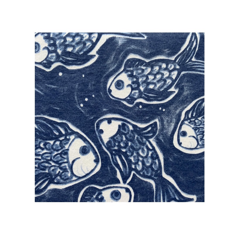 Lot de 20 serviettes de table intisse 40 x 40 cm pescado bleu - francoise paviot
