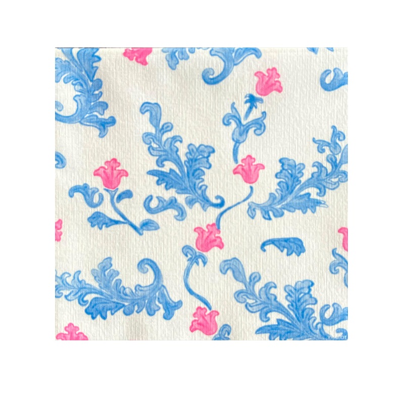 Lot de 20 serviette de table intissé 40 x 40 cm trianon bleu - francoise paviot