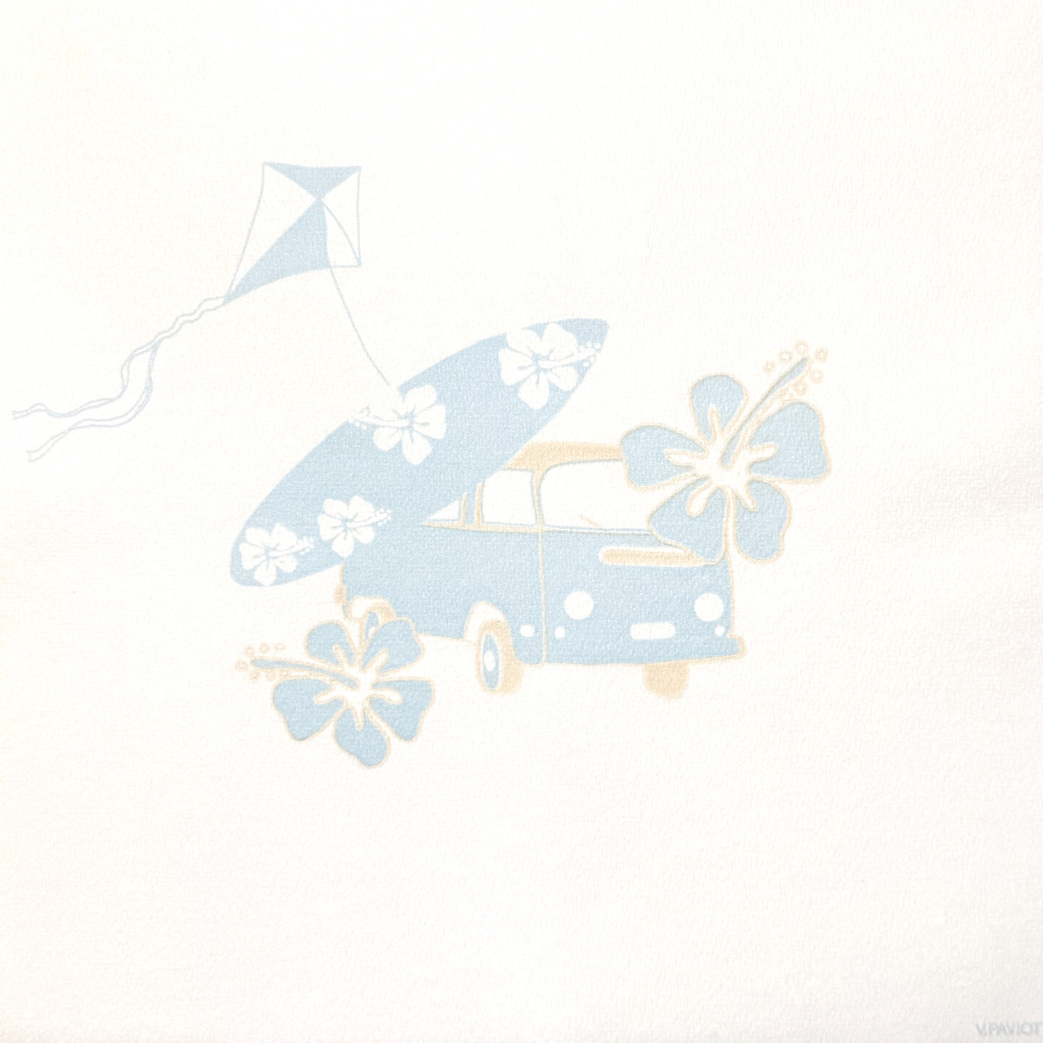 Lot de 20 serviettes en papier intissé 40x40 cm van life - francoise paviot