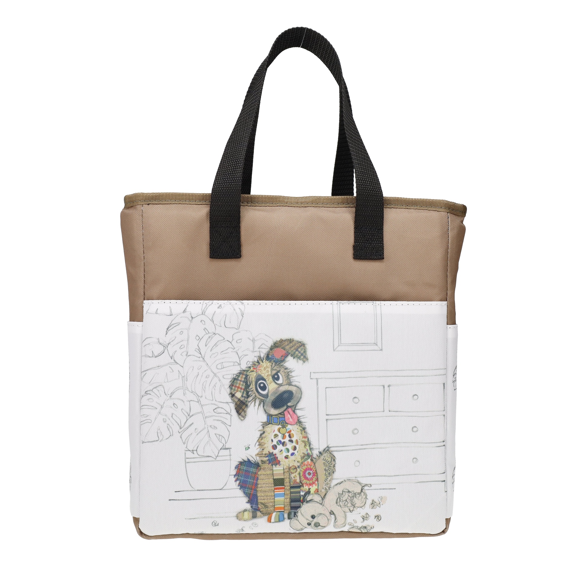 Lunch bag isotherme en matière recyclé 35cm kook chien - kiub