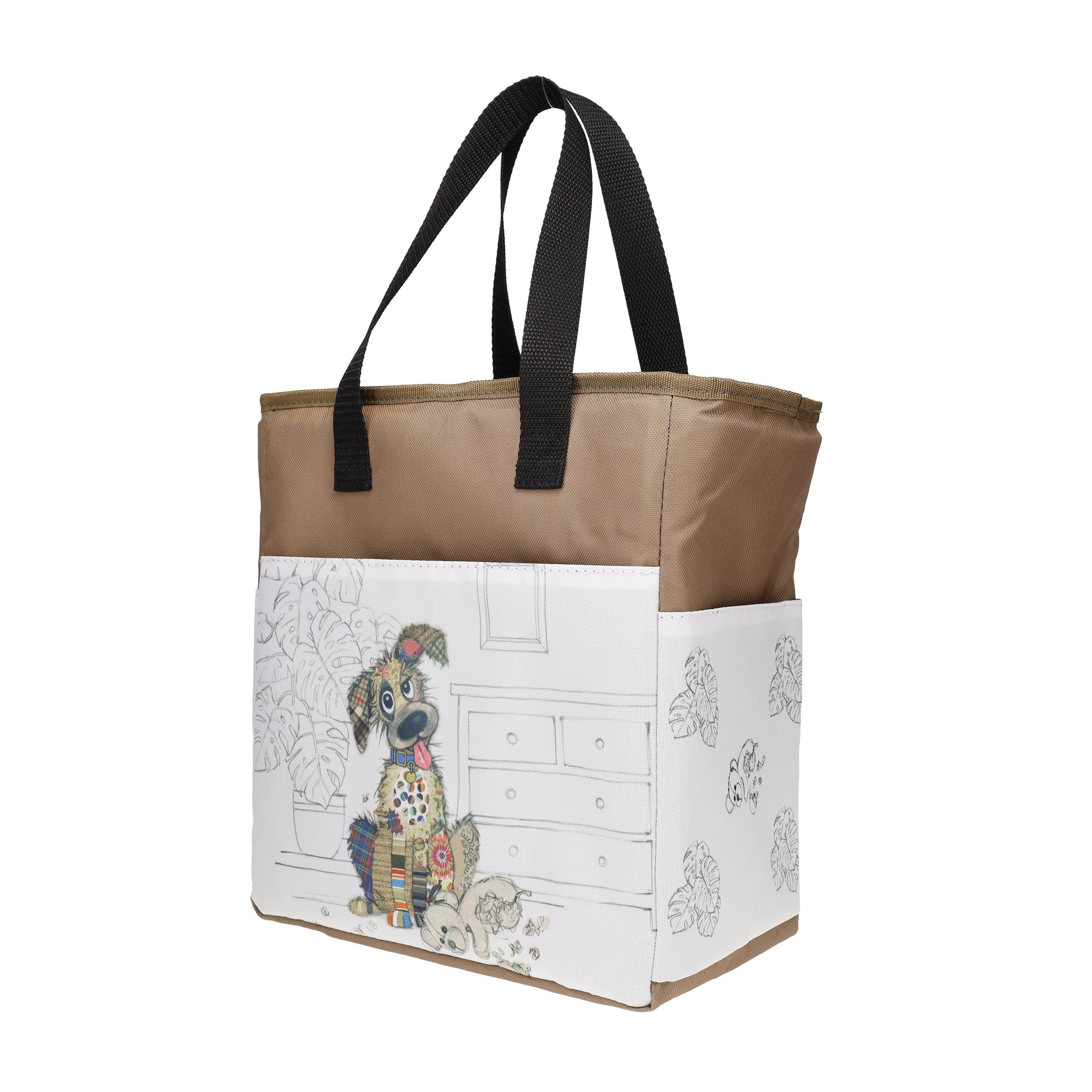 Lunch bag isotherme en matière recyclé 35cm kook chien - kiub