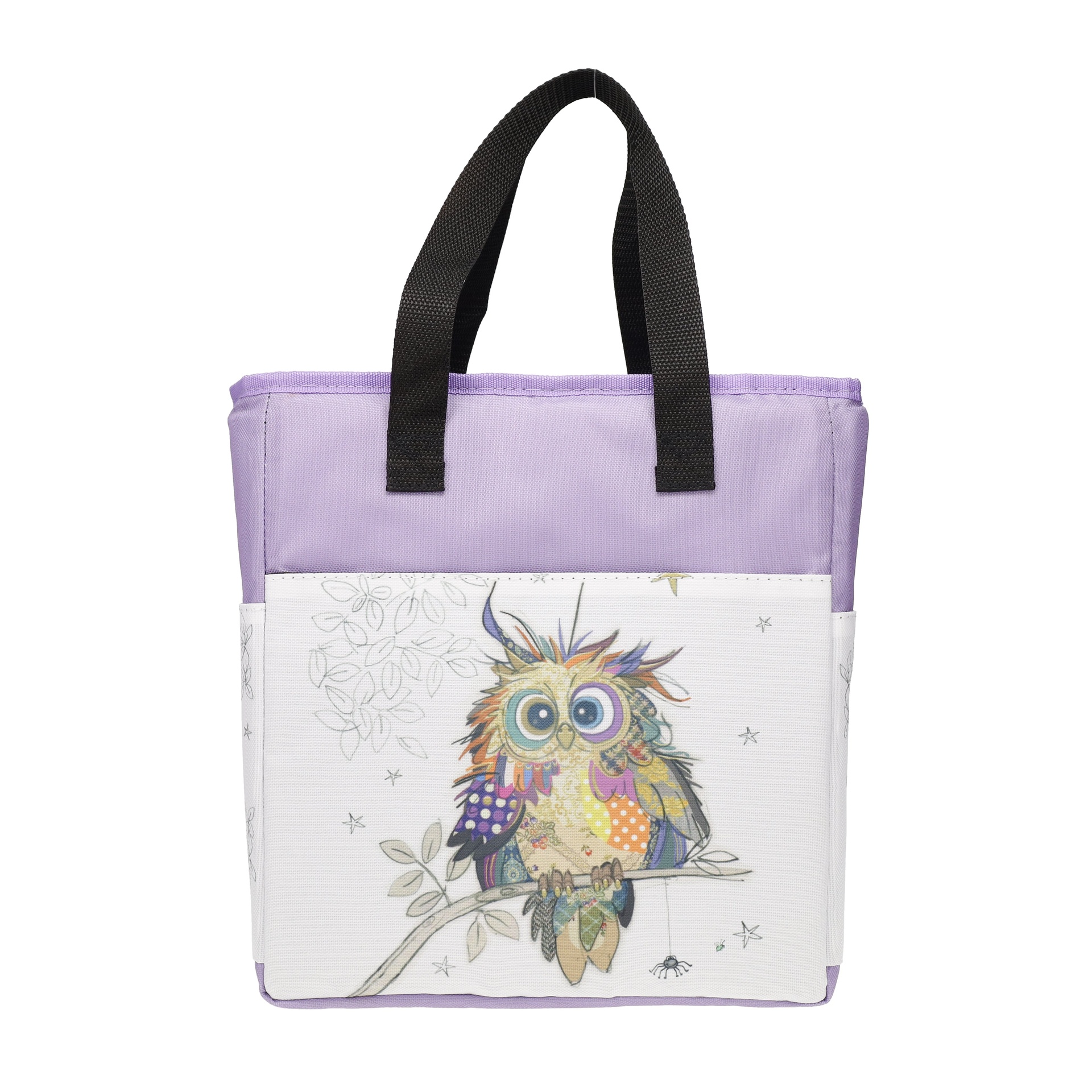 Lunch bag isotherme en matière recyclé 35cm kook bébé chouette - kiub