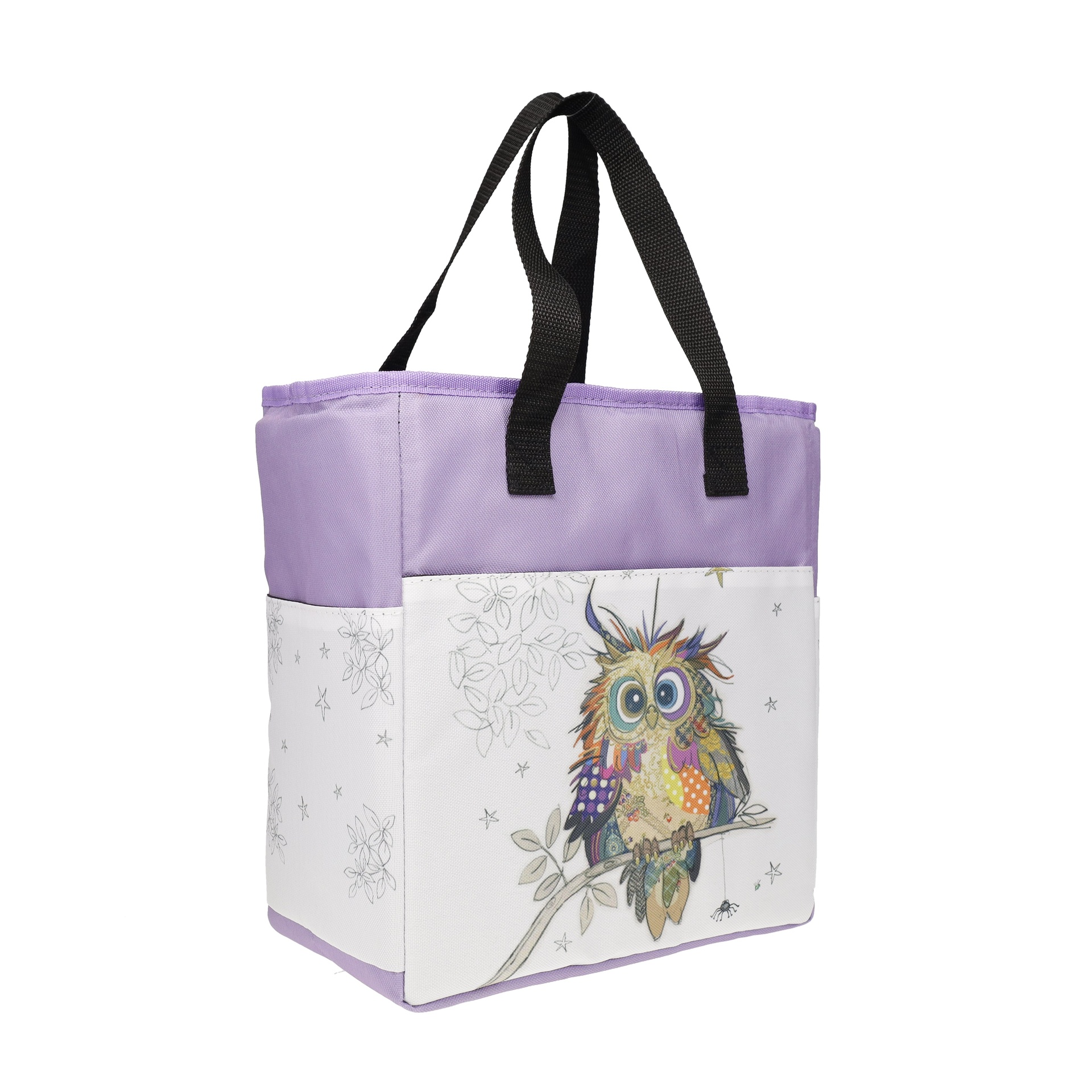 Lunch bag isotherme en matière recyclé 35cm kook bébé chouette - kiub
