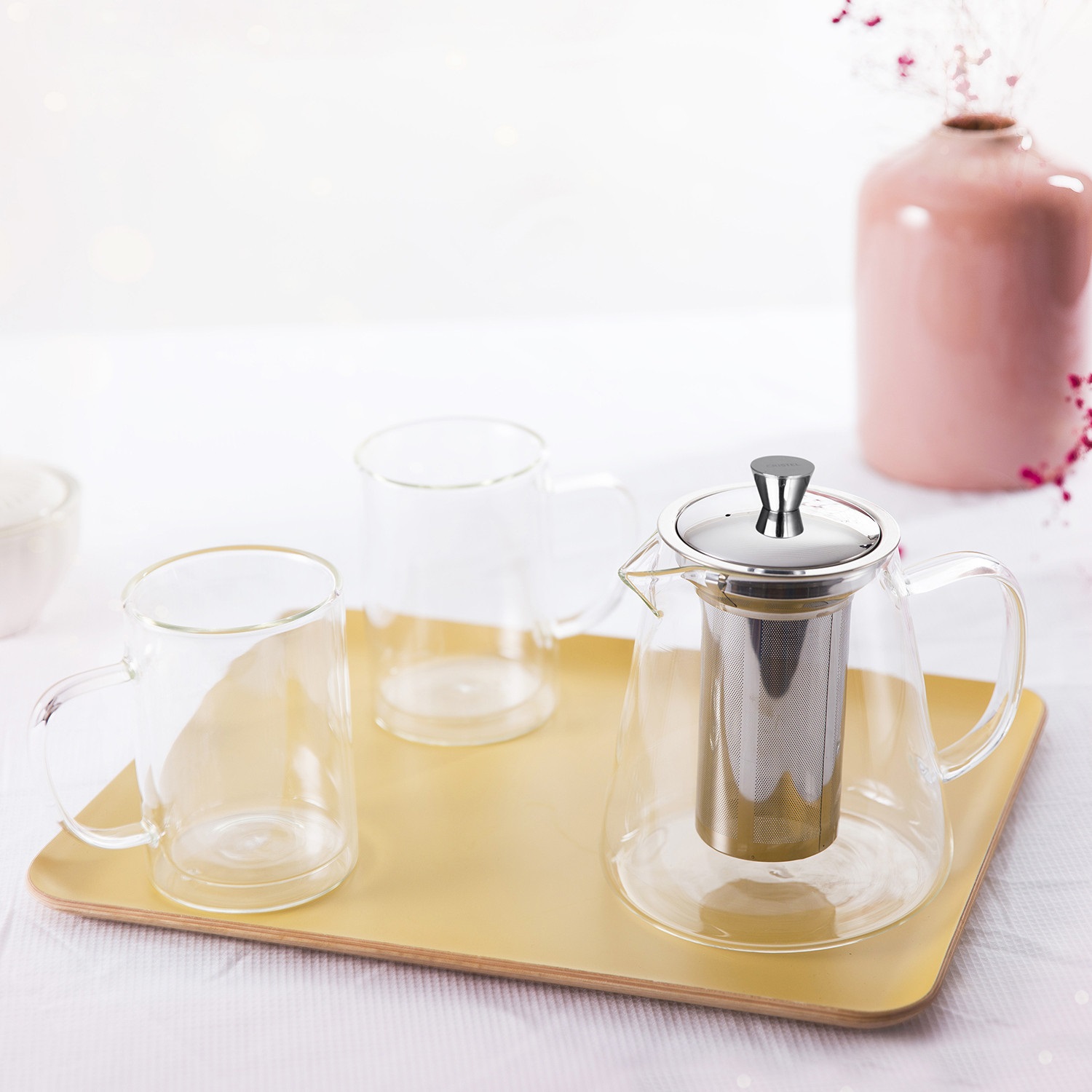 Coffret cadeau oolong avec théière oolong 0,8l et 2 mugs 400ml - cristel