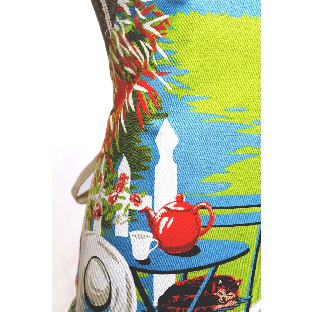 Tablier en coton 90 x 70 cm mon coin de paradis - moldeo