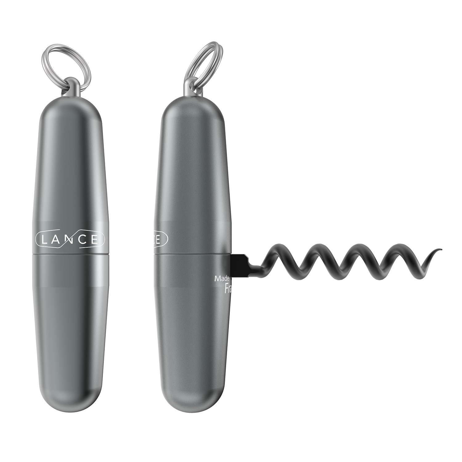 Tire-bouchon compact design anthracite avec anneau - lance