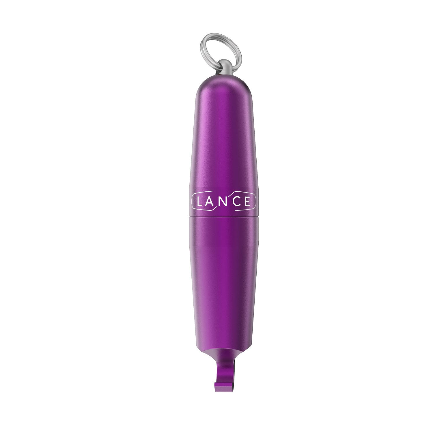 Tire-bouchon décapsuleur design compact fuchsia violet + anneau - lance