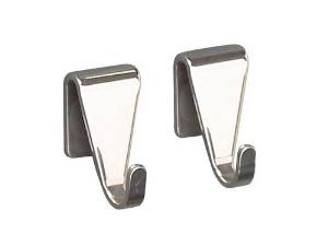 Lot de 2 crochets panoply en inox - cristel 