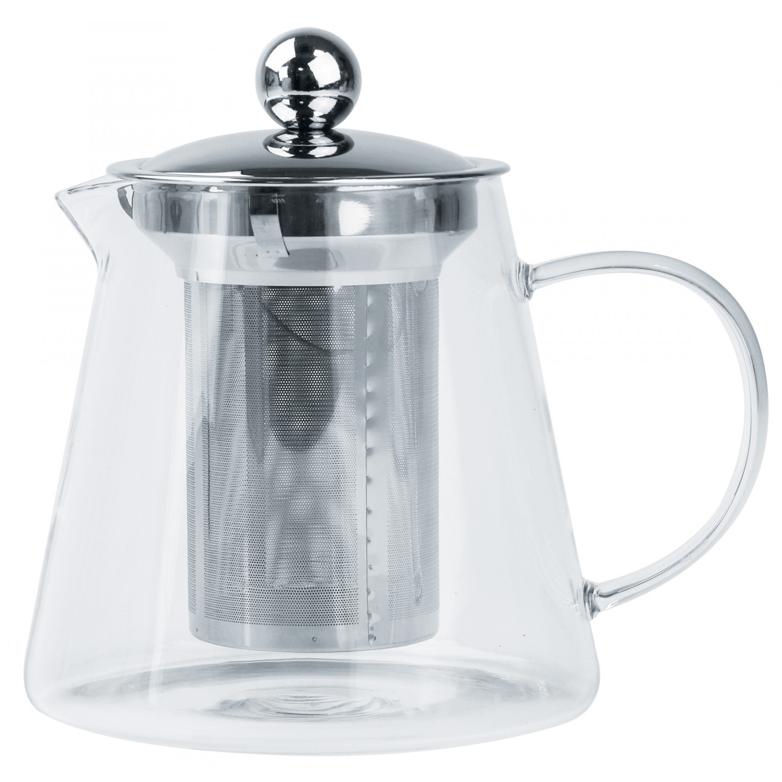 Théière oolong en verre borscilicate avec filtre inox dévissable 1,2l - cristel