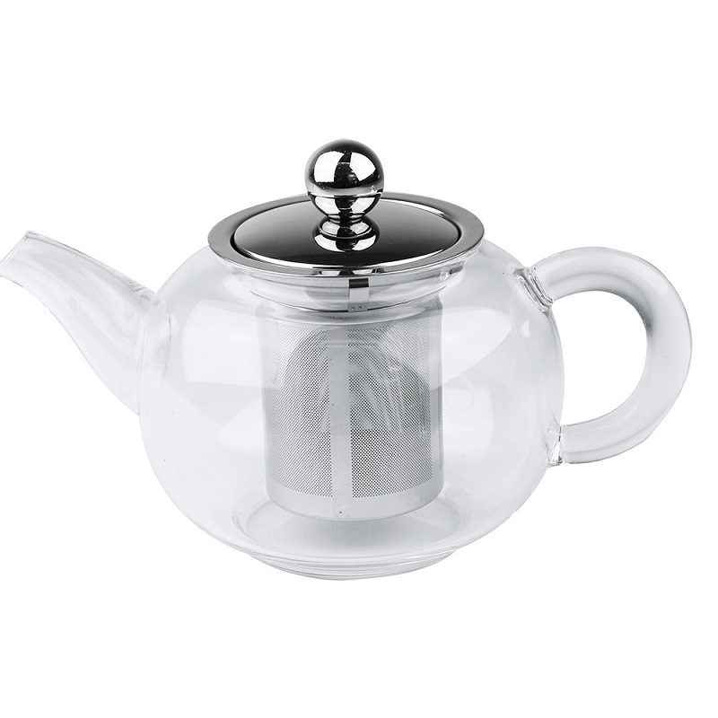 Theiere sakura en verre boroscilicate et filtre en inox 1,2 l - cristel