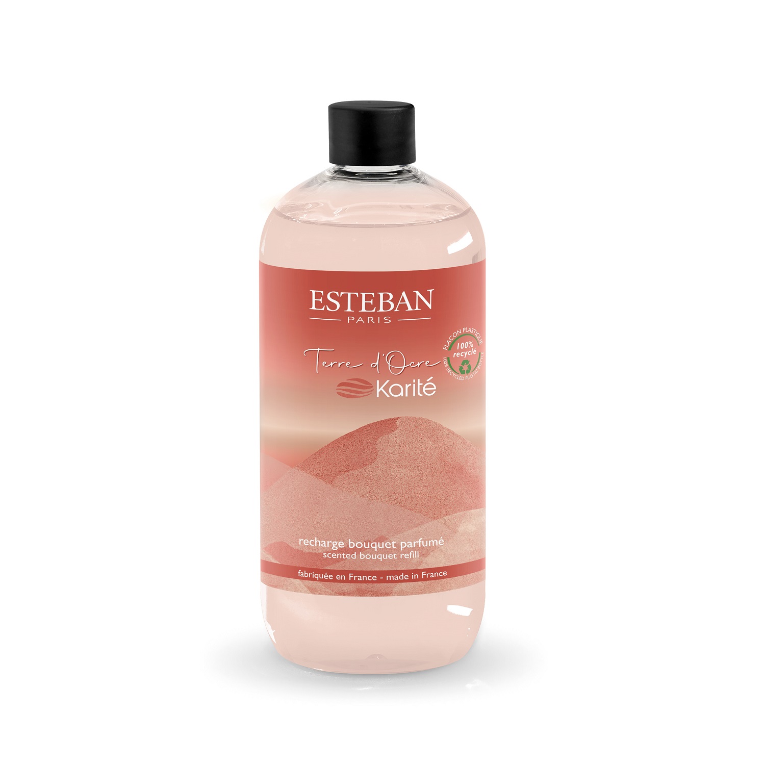 Terre d'ocre karité, recharge de parfum 500 ml pour bouquet - esteban