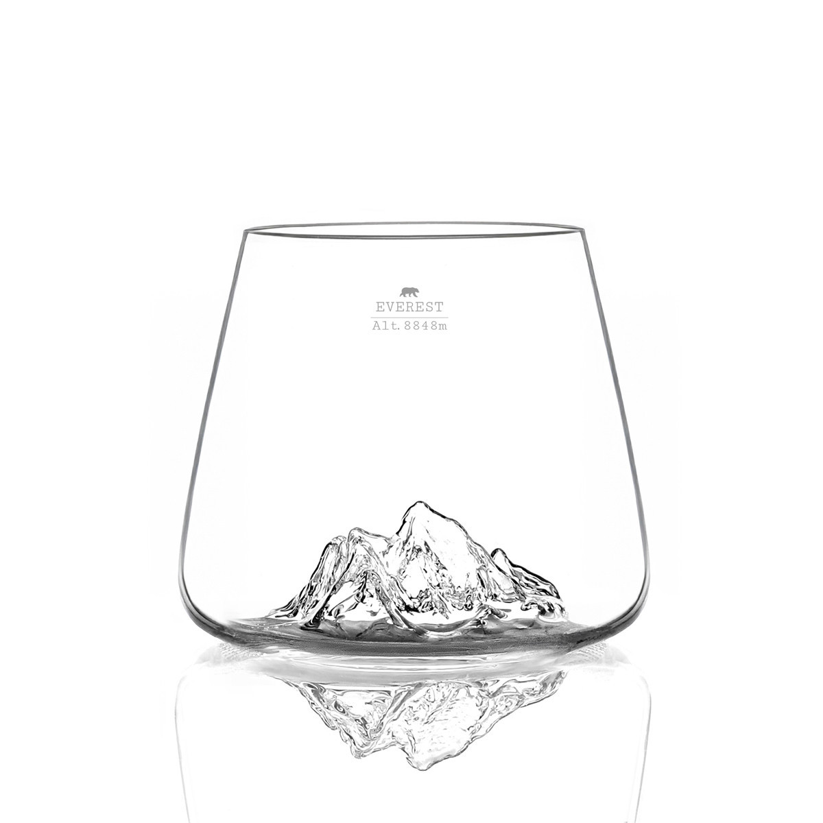 Set de 2 verres everest et mont blanc topographic - alaskan maker