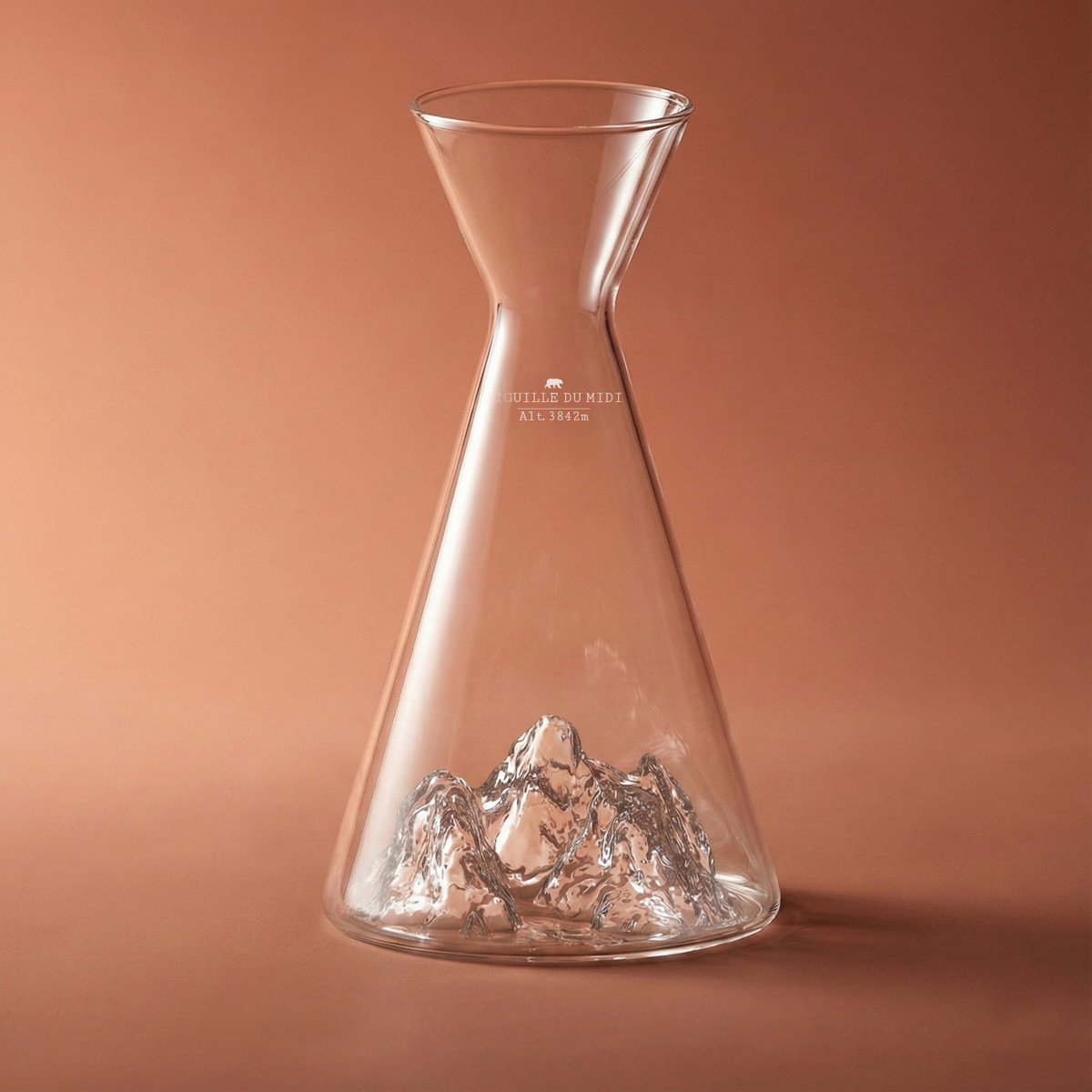 Carafe à eau aiguille du midi topographic - alaskan maker