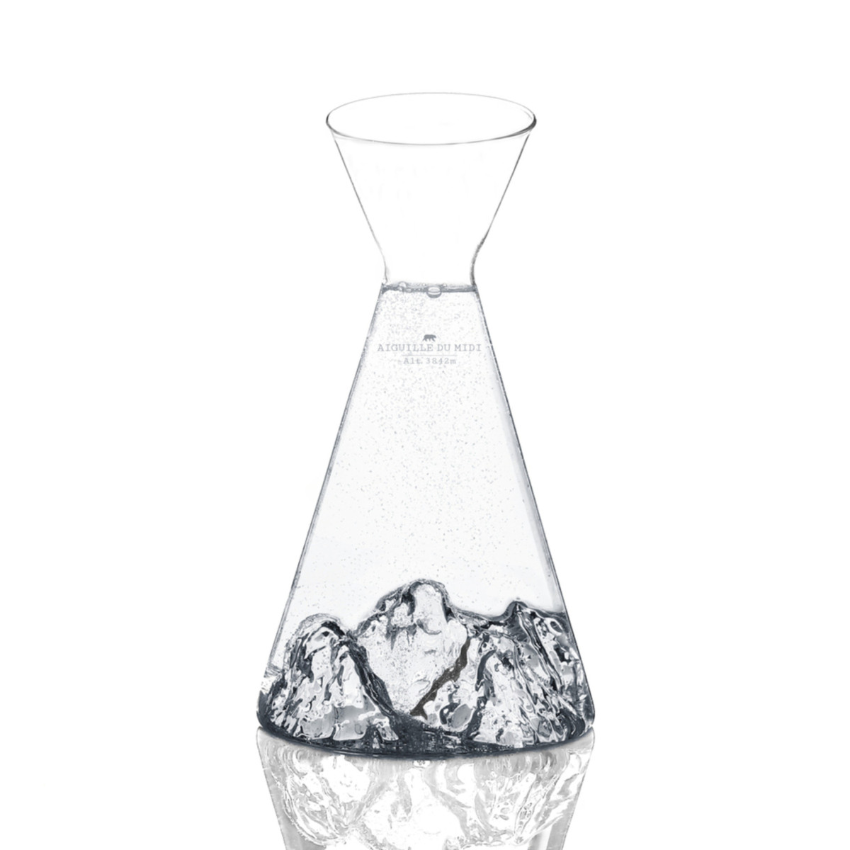 Carafe à eau aiguille du midi topographic - alaskan maker