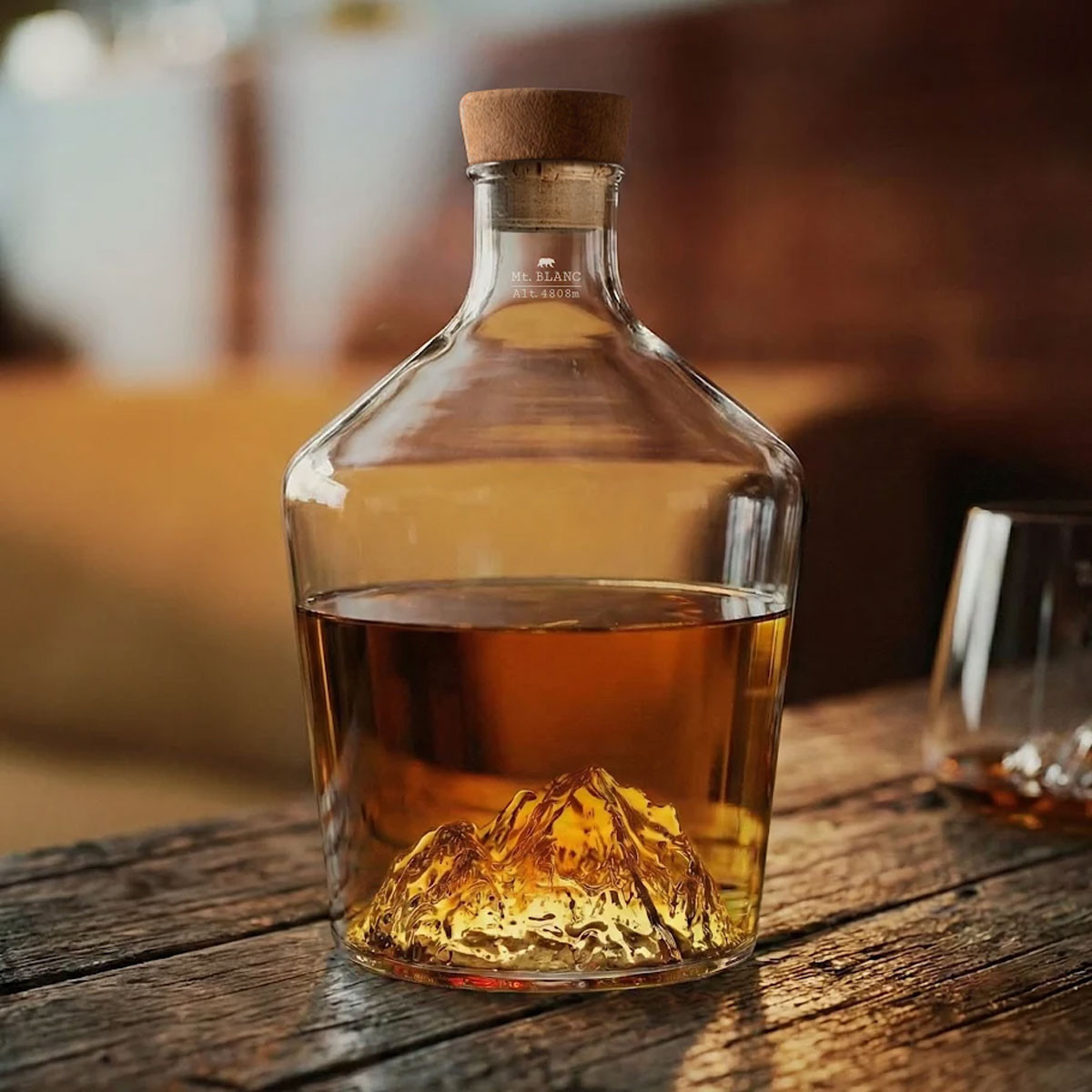 Carafe à spiritueux mont blanc topographic - alaskan maker