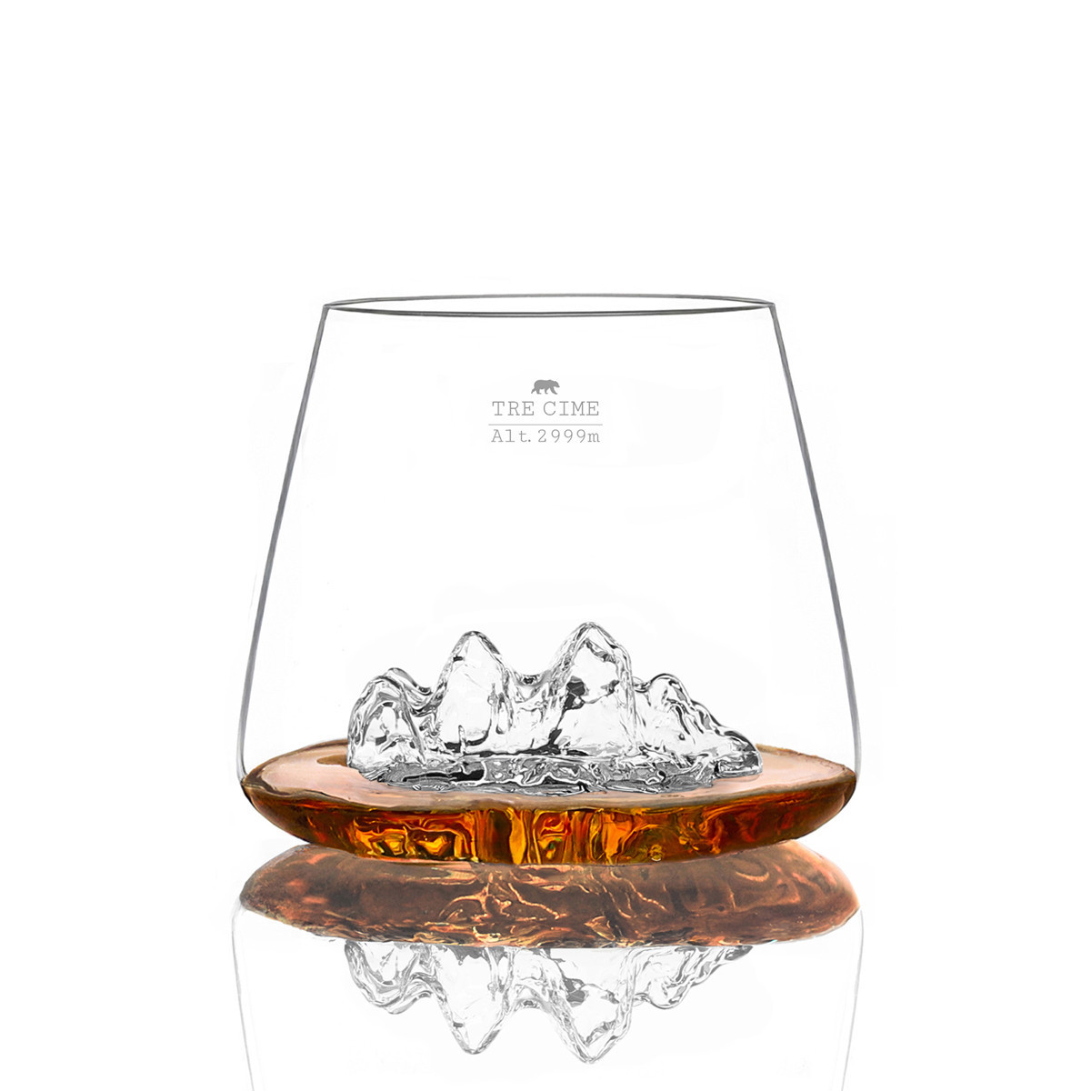 Set de 2 verres tre cime di lavaredo et mont rosa topographic - alaskan maker