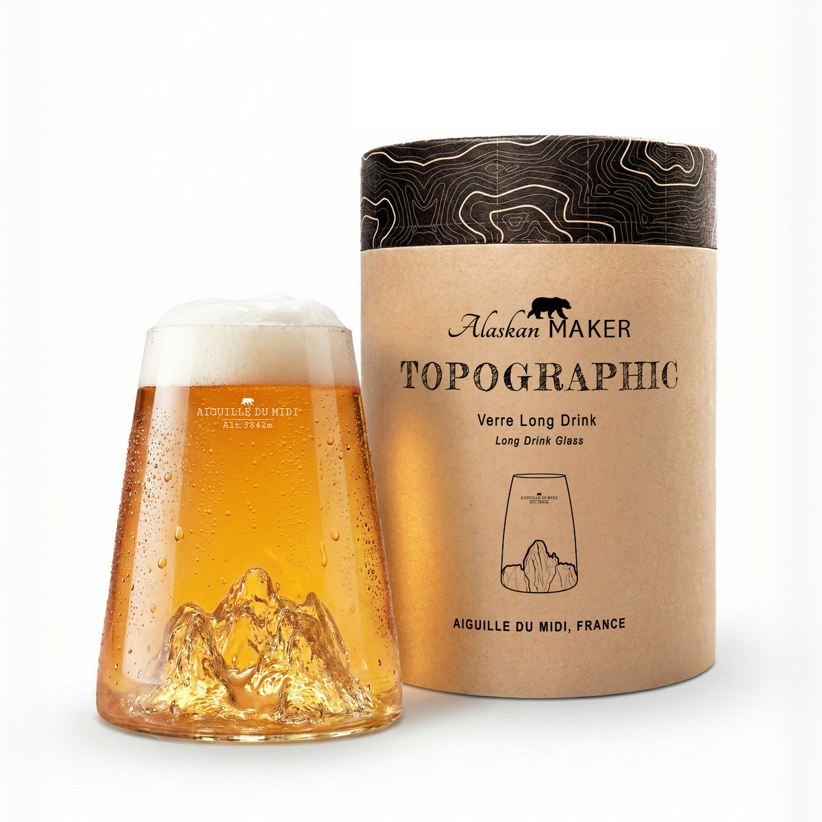 Verre long drink - aiguille du midi - alaskan maker