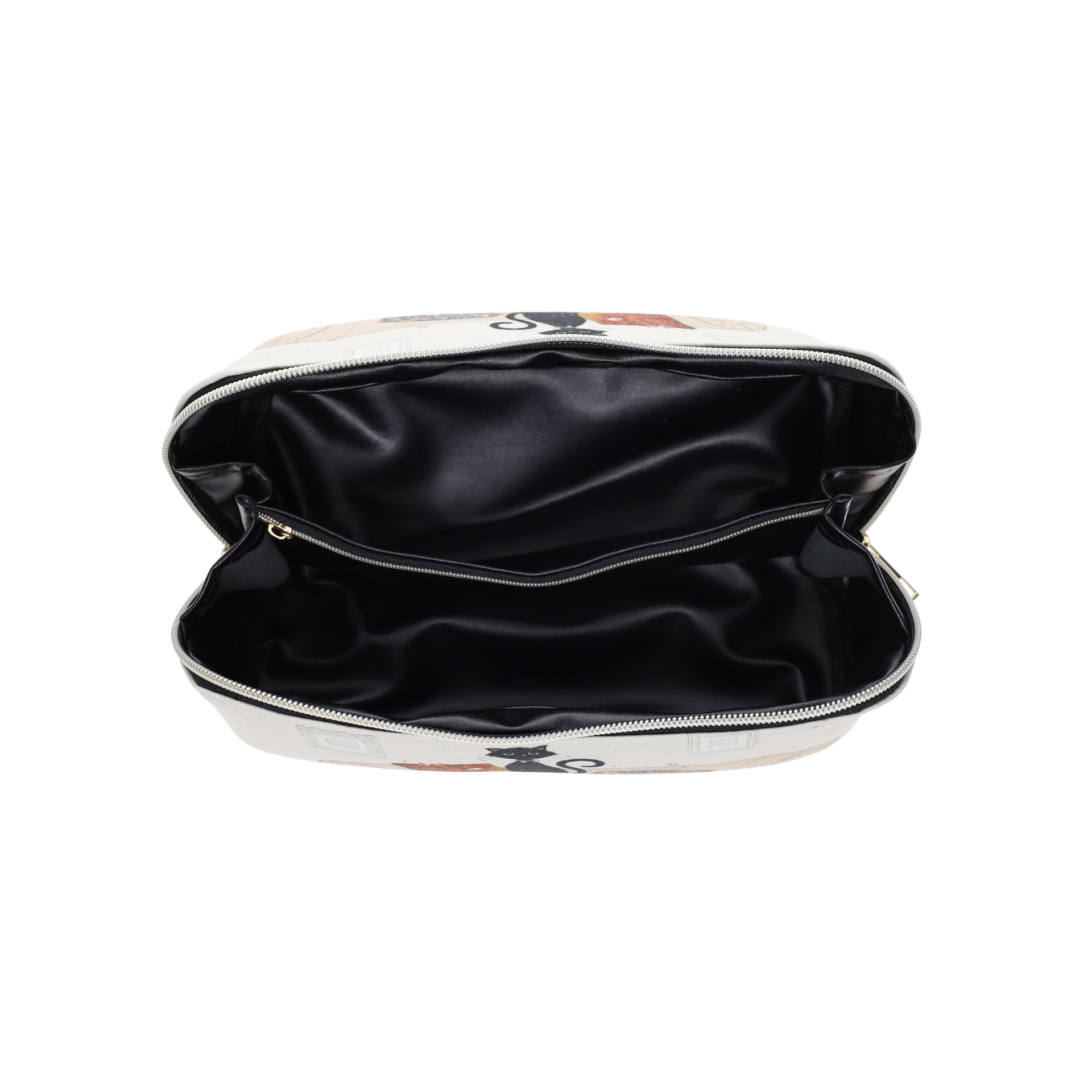 Trousse à stylo ou maquillage 22 x 6 cm bug art chat - kiub