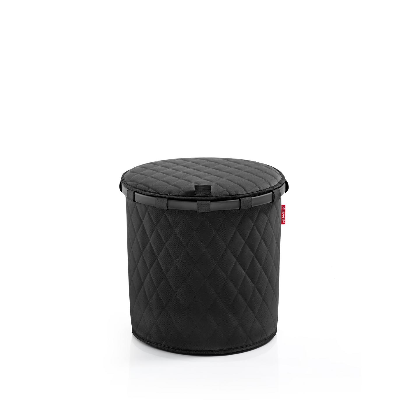 Couvercle pour panier à linge homebasket cover l ou m rhombus black - reisenthel