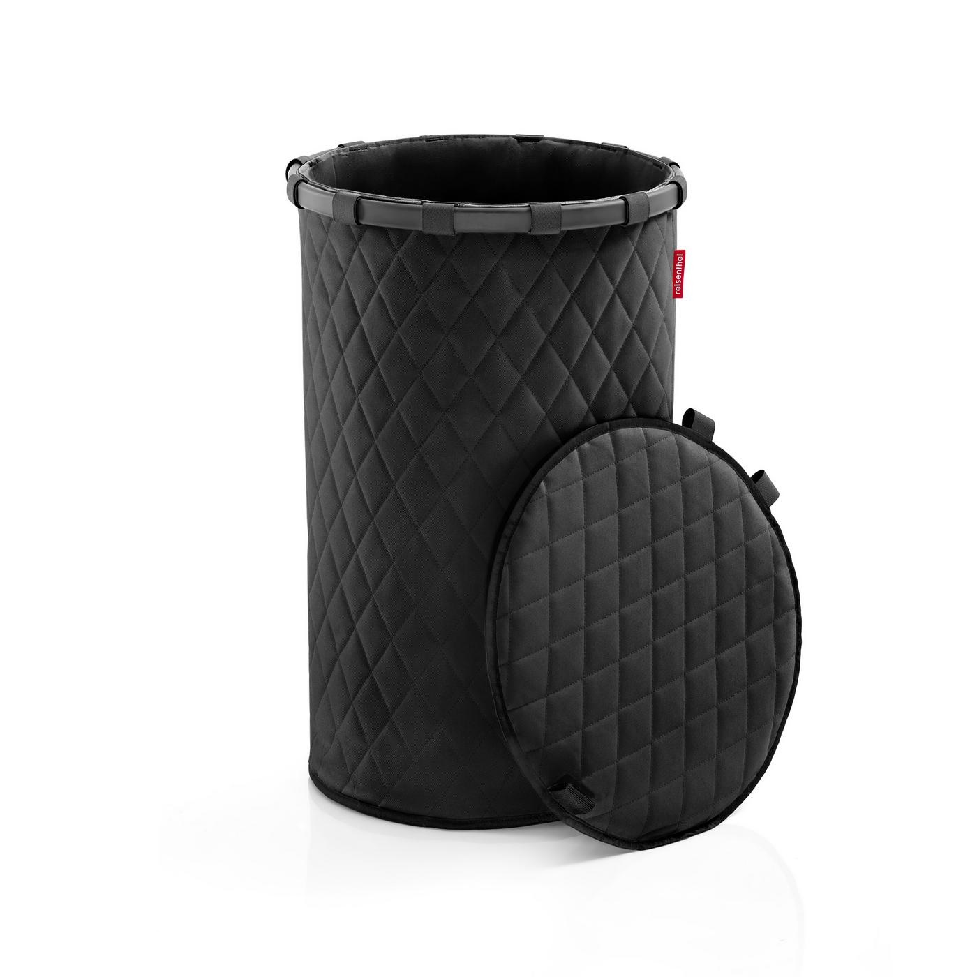 Couvercle pour panier à linge homebasket cover l ou m rhombus black - reisenthel