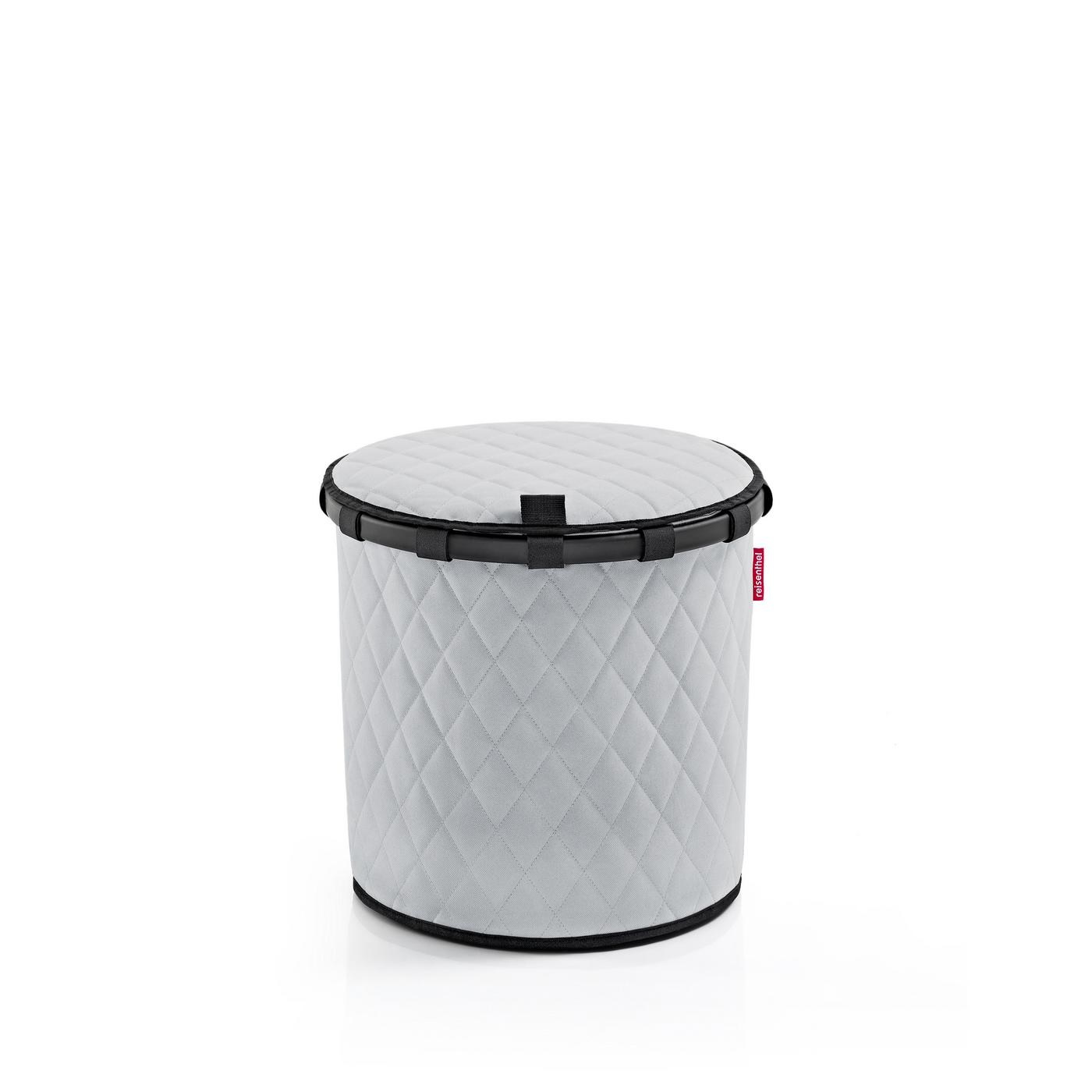 Couvercle pour panier à linge homebasket cover l ou m rhombus light grey - reisenthel