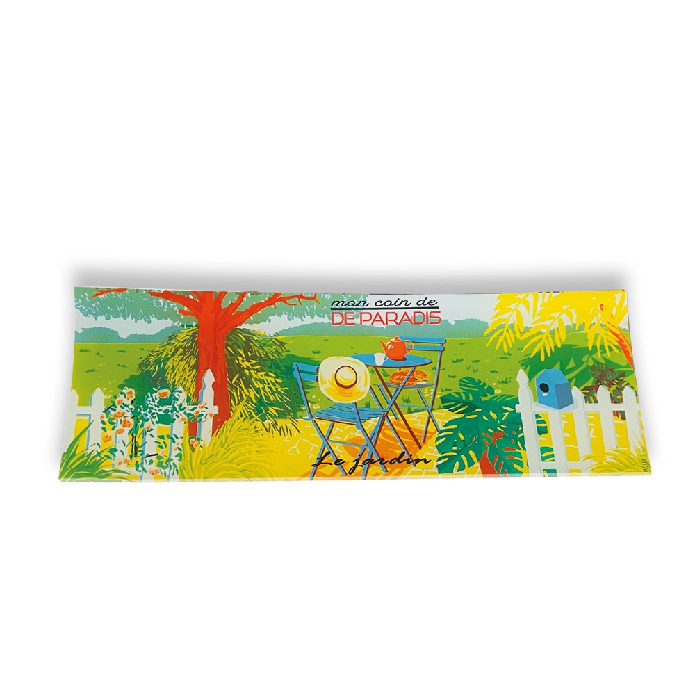 Coupe longue 29x10cm mon coin de paradis - moldeo