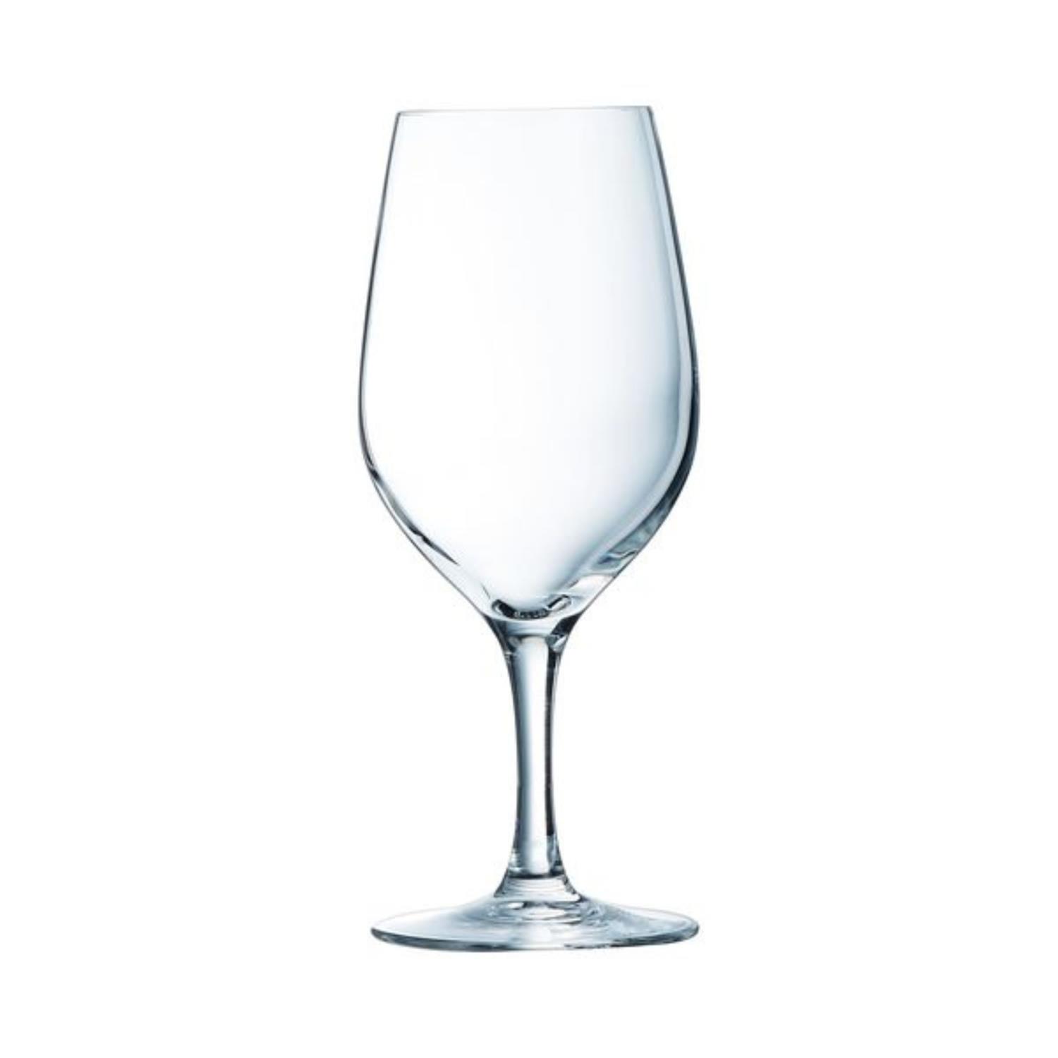 Evidence lot de 6 verres à vin 35 cl - chef et sommelier