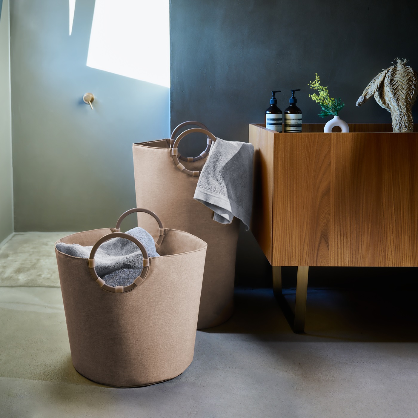 Panier à linge loophome s frame twist coffee - reisenthel