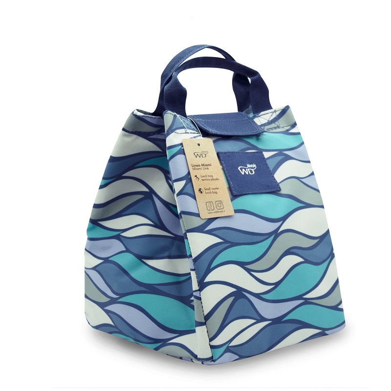 Lunchbag petit modele vagues bleues- wd lifestyle