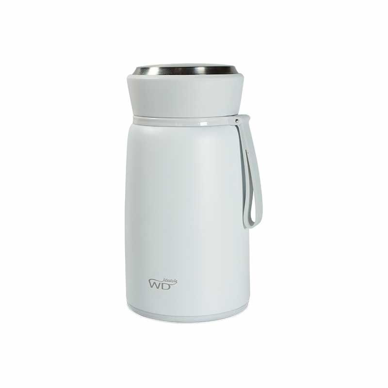 Lunchbox isotherme blanc 800ml avec cuillere - wd lifestyle