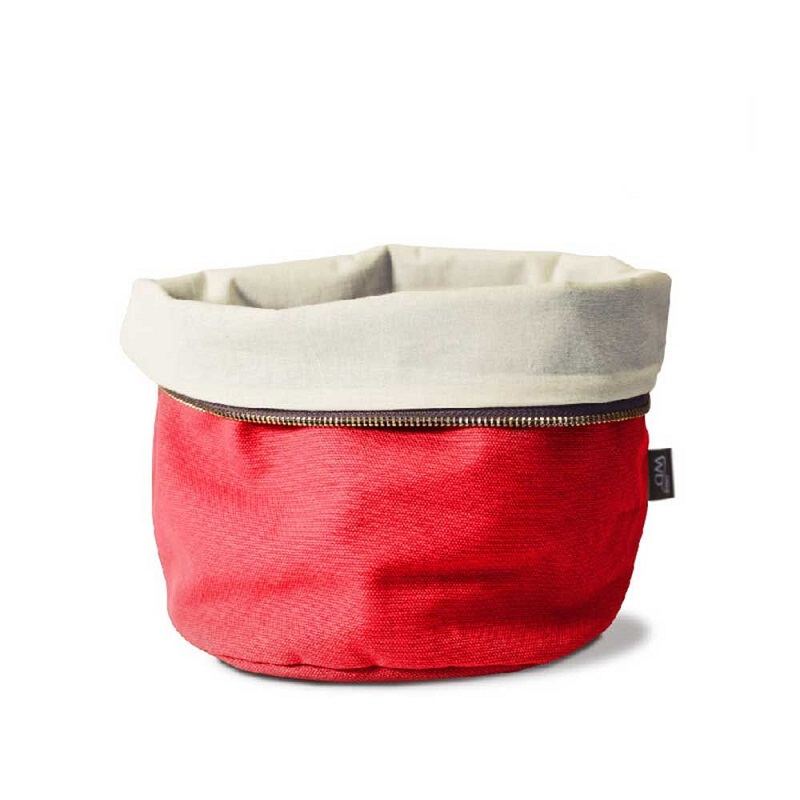 Panier a pain rouge en coton chauffant contenant des noyaux de cerises - wd lifestyle