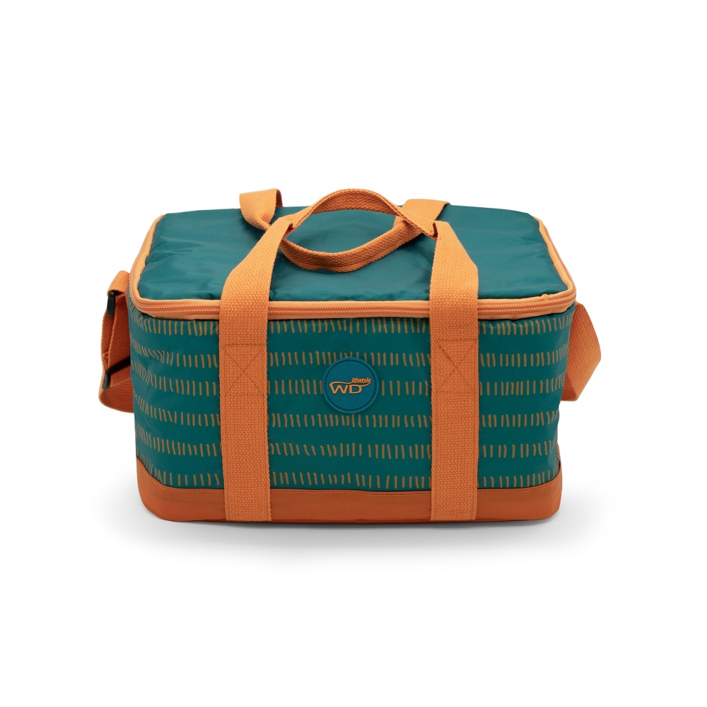 Sac isotherme lunch bag 10l couleur orange pétrole - wd lifestyle