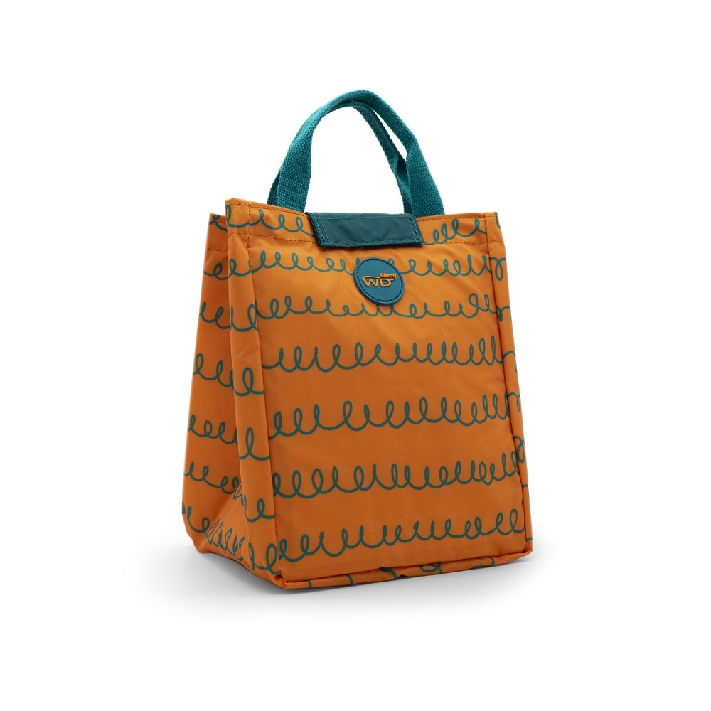 Sac isotherme lunch bag 6l couleur orange pétrole - wd lifestyle