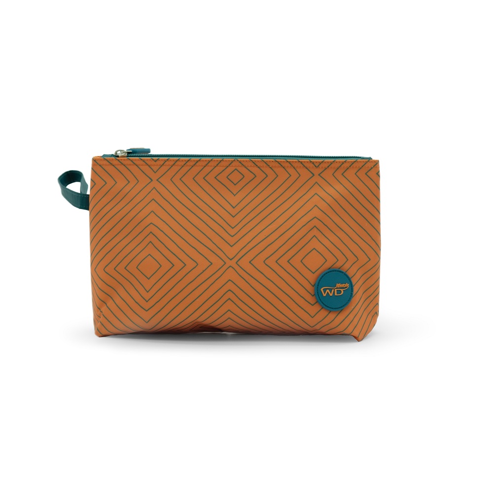Pochette isotherme avec fermeture éclair couleur orange pétrole - wd lifestyle