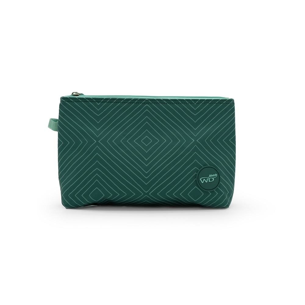 Pochette isotherme avec fermeture éclair couleur vert azur - wd lifestyle