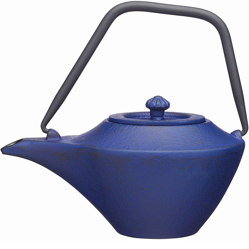 Theiere orientale en fonte bleu 45 cl - kitchencraft