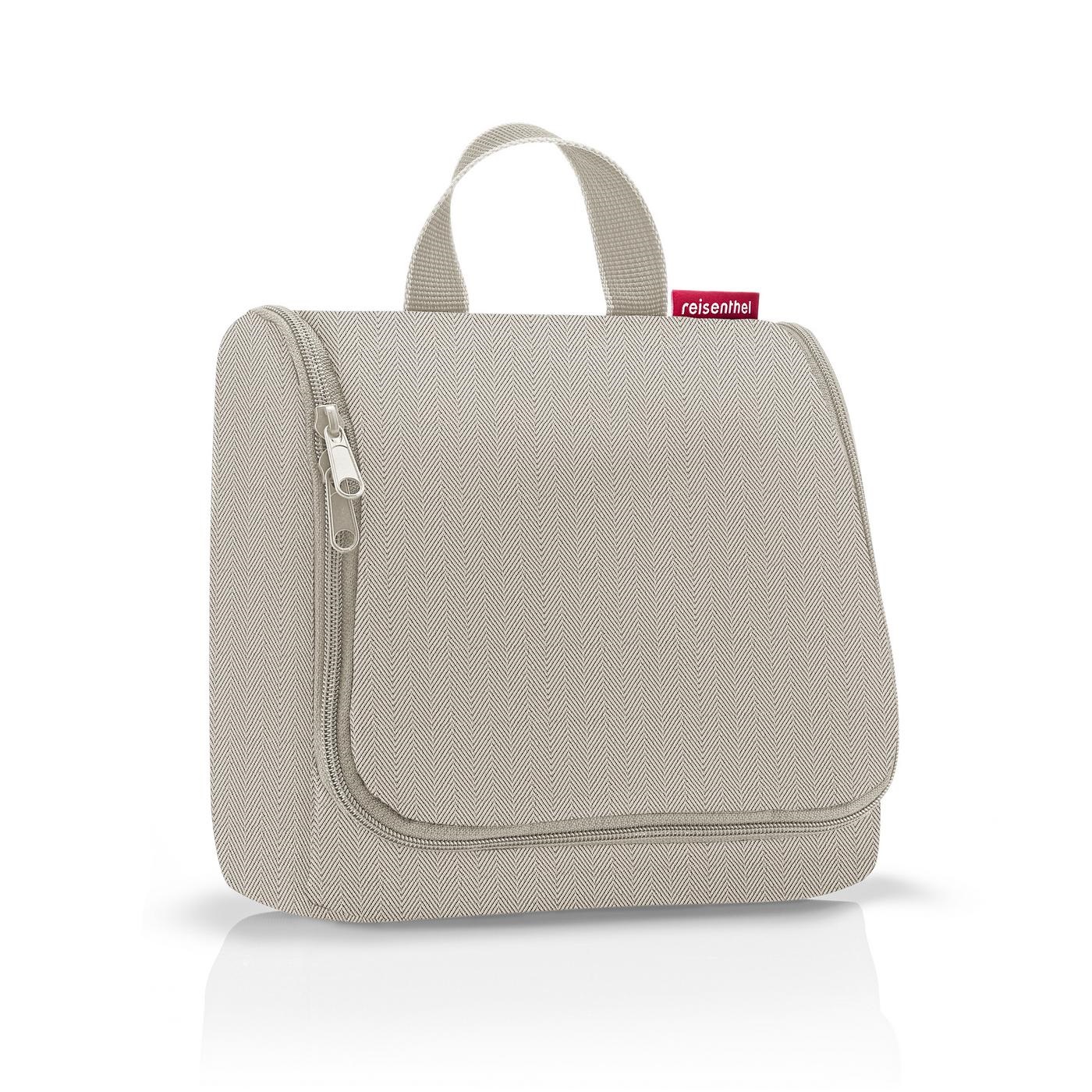 Toiletbag herringbone sand trousse de toilette à suspendre - reisenthel