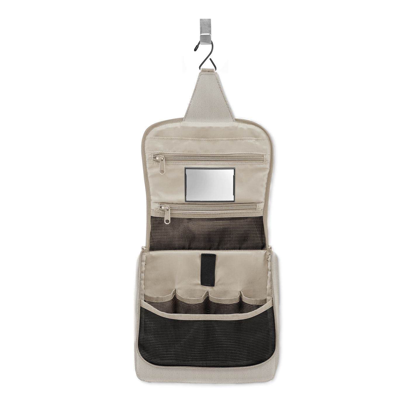 Toiletbag herringbone sand trousse de toilette à suspendre - reisenthel
