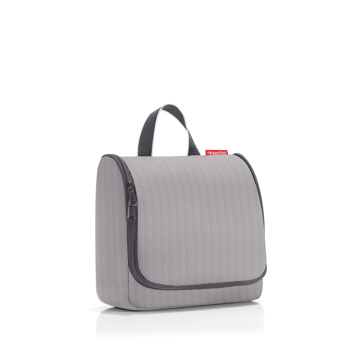 Toiletbag herringbone gris trousse de toilette à suspendre - reisenthel